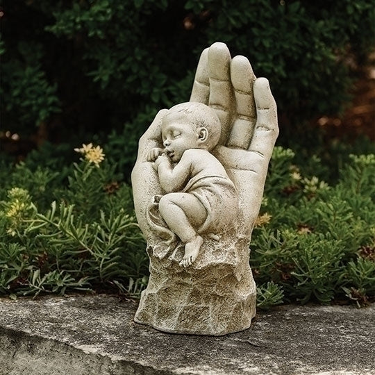 In the Palm of His Hand Baby Sleeping Statue - Image 2