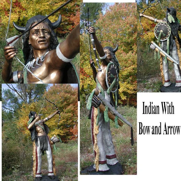 Indian With Bow And Arrow