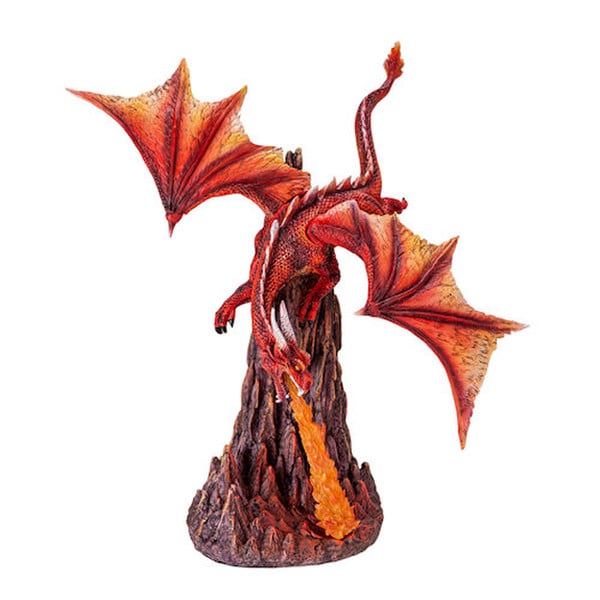 Inferno Guardian Fire Dragon Sculpture