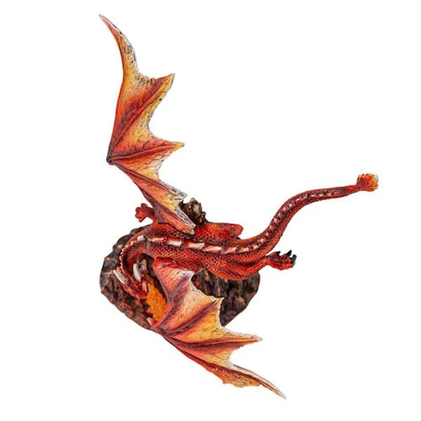Inferno Guardian Fire Dragon Sculpture - Image 3