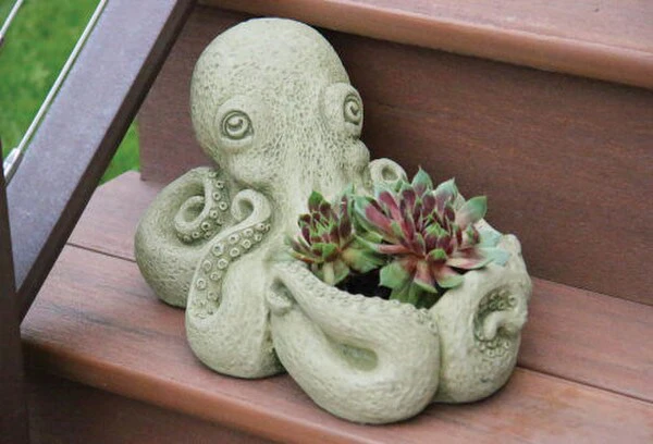 Inky the Octopus Garden Planter Sculpture