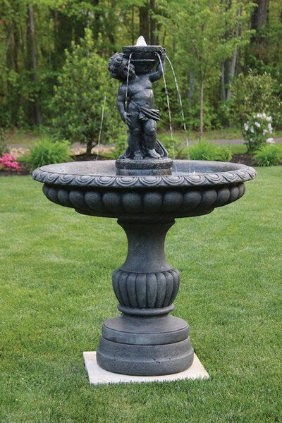 Isabella Cherub Garden Fountain 59" High - Image 2