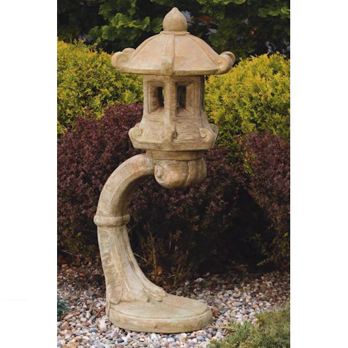 Cantilevered Japanese Lantern Garden Sculpture 48" High - Image 2