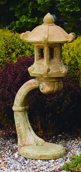 Cantilevered Japanese Lantern Garden Sculpture 48" High - Image 3