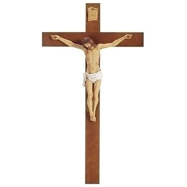 Jesus on Cross Religious Crucifix 40" High