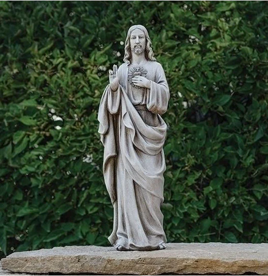 Jesus Sacred Heart Garden Statue 17.75" High