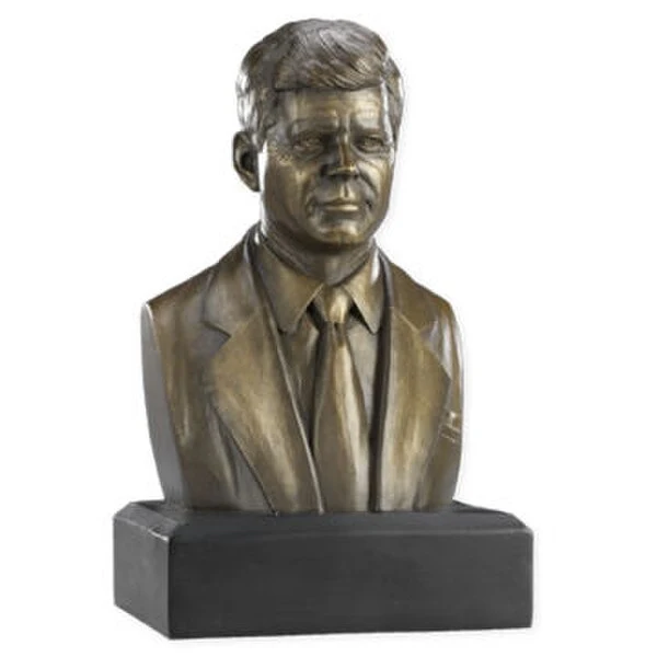 John F. Kennedy Bust 6", Bronze - Image 2