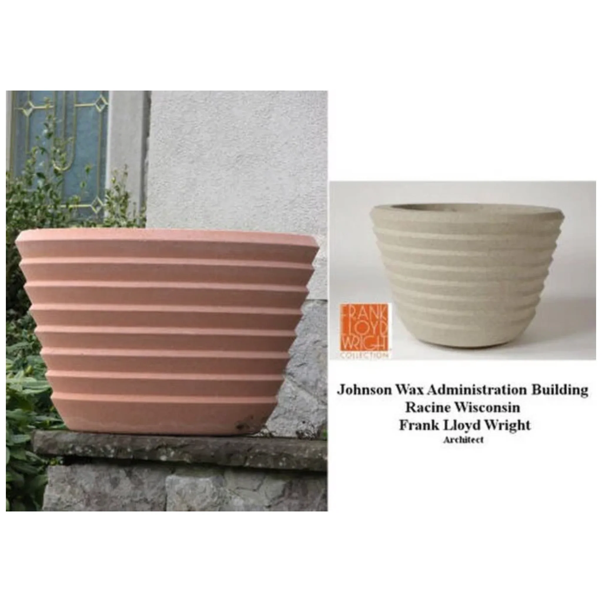Johnson Wax Building Planter Small by Frank Lloyd Wright - Image 2