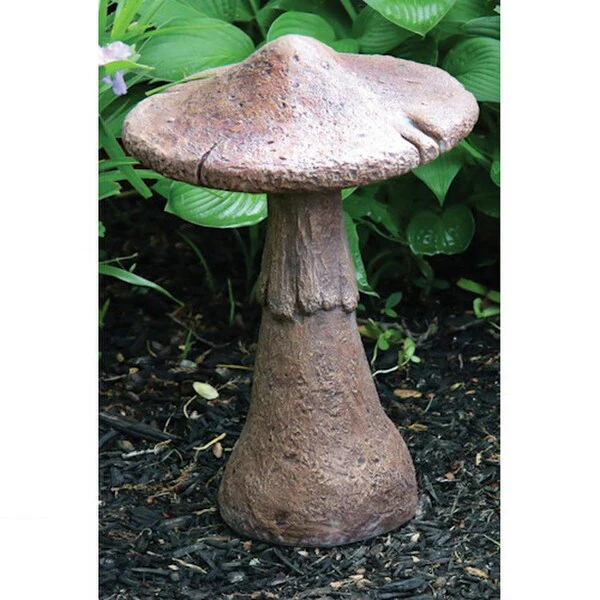 Kennett Mushroom Sculpture 16" High Cement