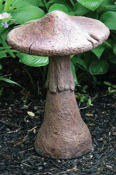 Kennett Mushroom Sculpture 16" High Cement - Image 2