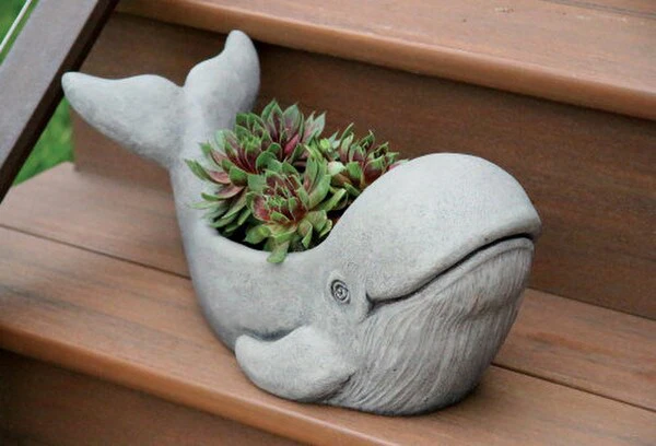 Kilo the Whale Garden Planter Statue