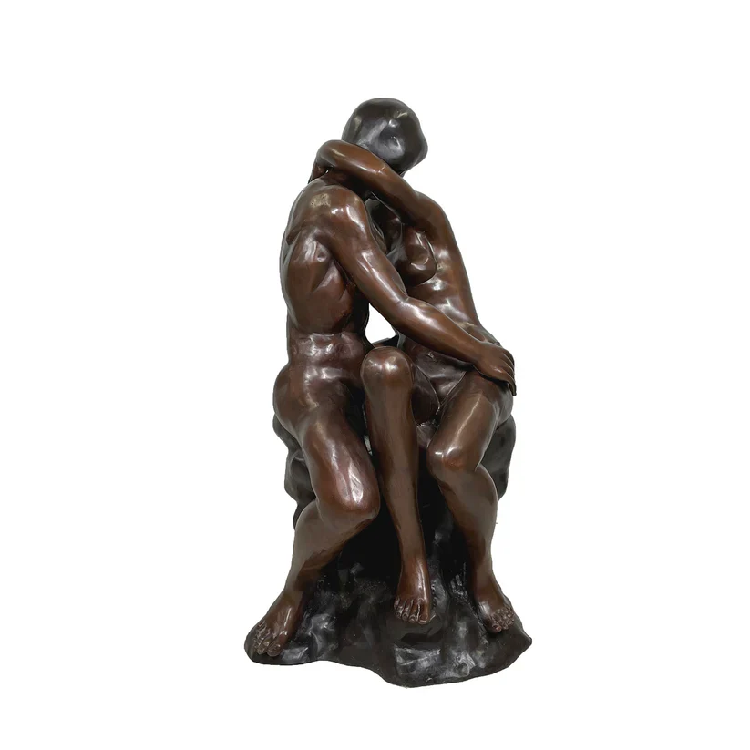 Kiss By Rodin Life Size Bronze Statue - Image 3