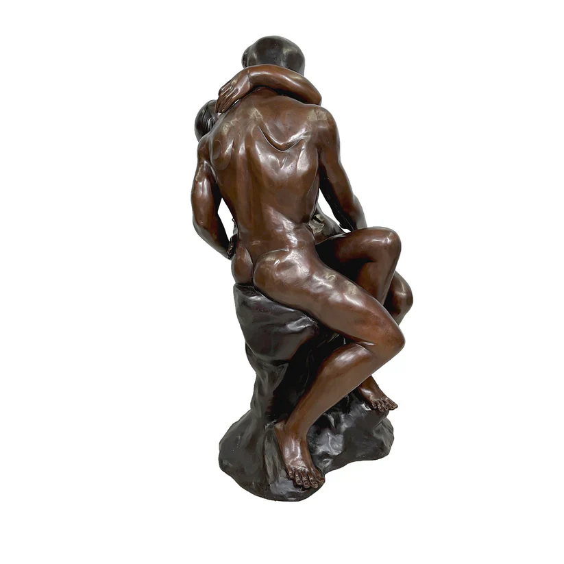 Kiss By Rodin Life Size Bronze Statue - Image 4