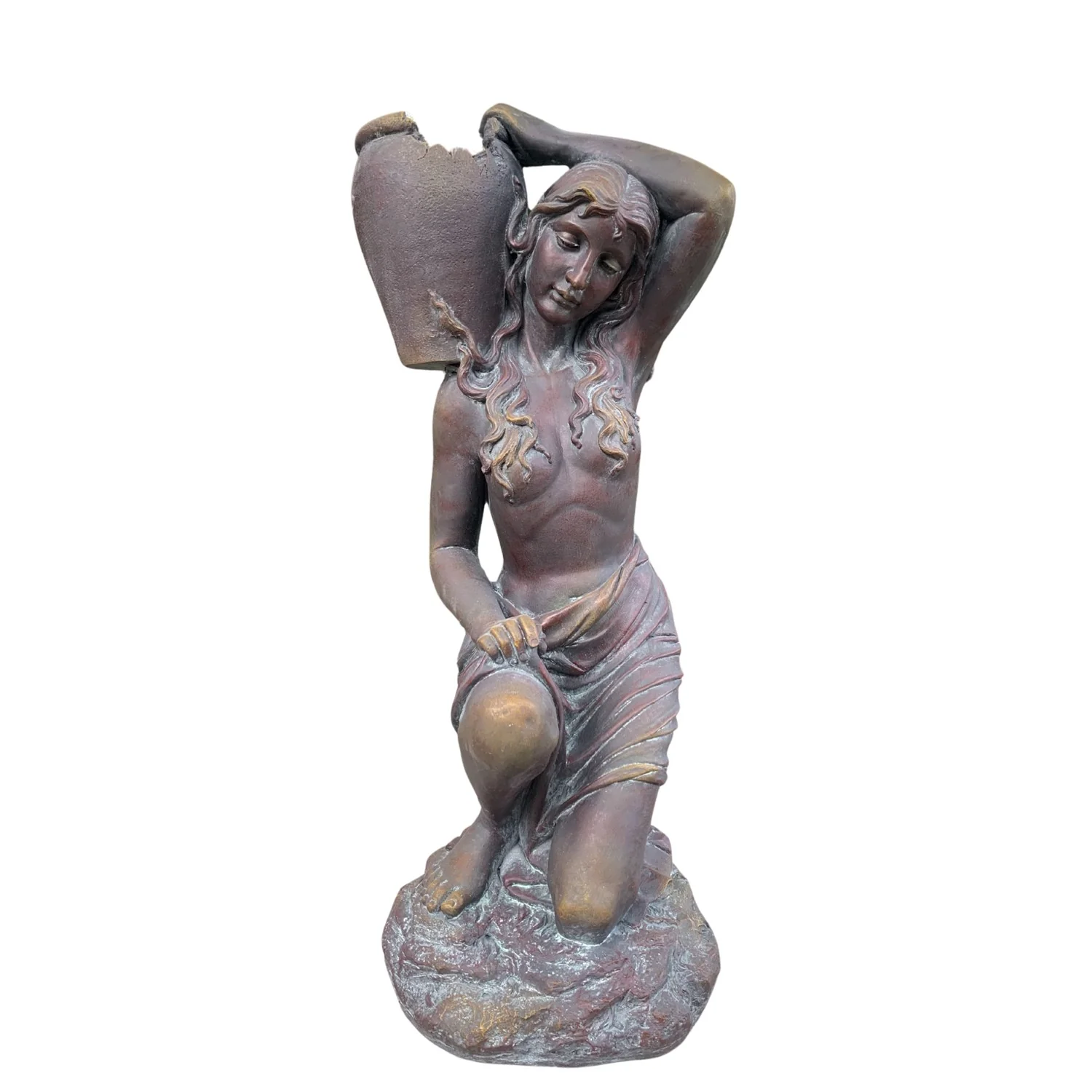 Kneeling Woman Rebecca Statue with Planter 44" High - Image 6