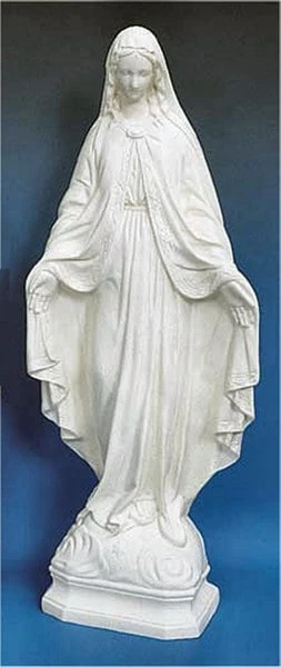 Lady Of Grace White 24" Garden Statue - Image 2