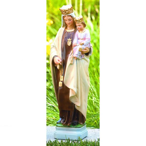 Lady Of Mount Carmel Sculpture 18" High