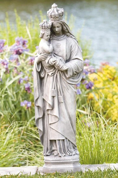 Lady Of Mount Carmel Sculpture 27" High - Image 2
