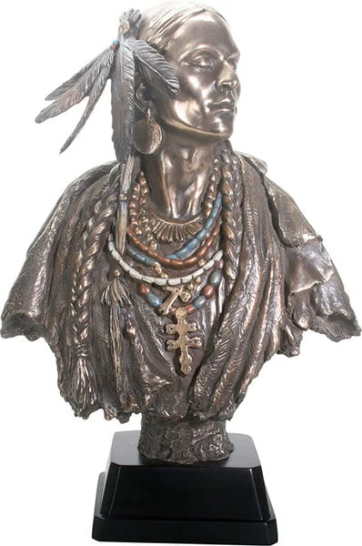 Large Native American Indian Woman Bust