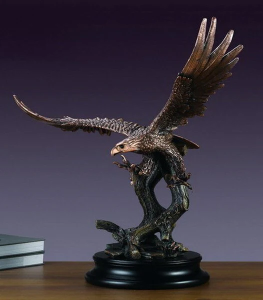 Large Soaring Eagle Sculpture 24.5" High