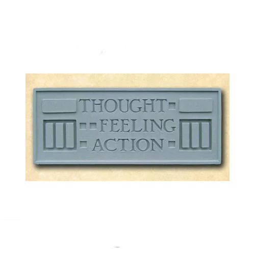 Larkin Lloyd Wright Thought Feeling Action Plaque