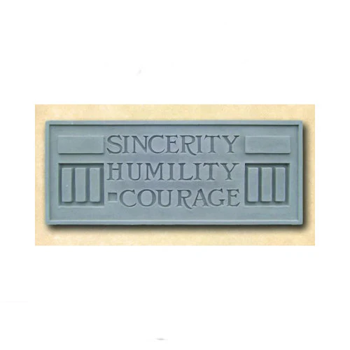 Larkin Sincerity Humility Courage Plaque