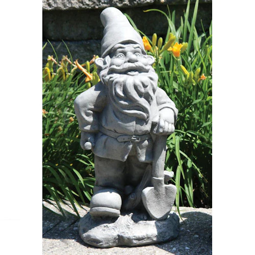 Lazy Daze Gnome with Shovel Sculpture 16" H - Image 2