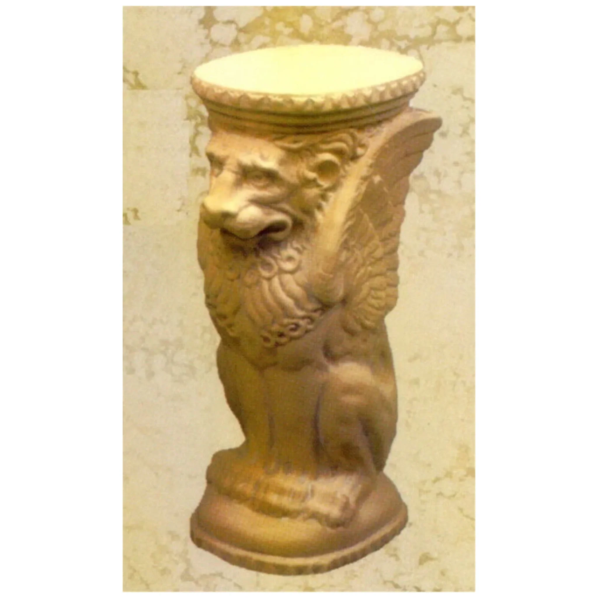 Griffin Winged Lion Pedestal