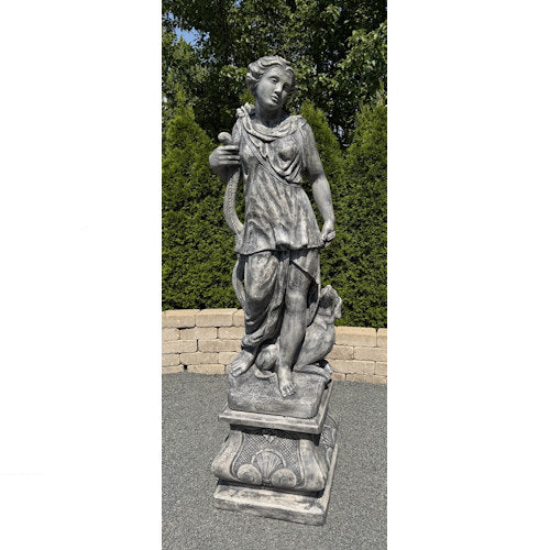 Life Size Diana on Italian Pedestal 80" High