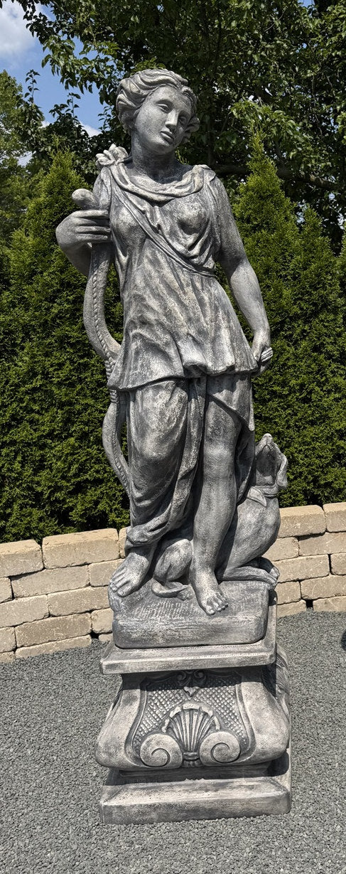 Life Size Diana on Italian Pedestal 80" High - Image 3