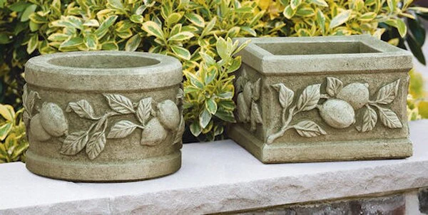 Limone Round & Square Planters 8" High - Image 2