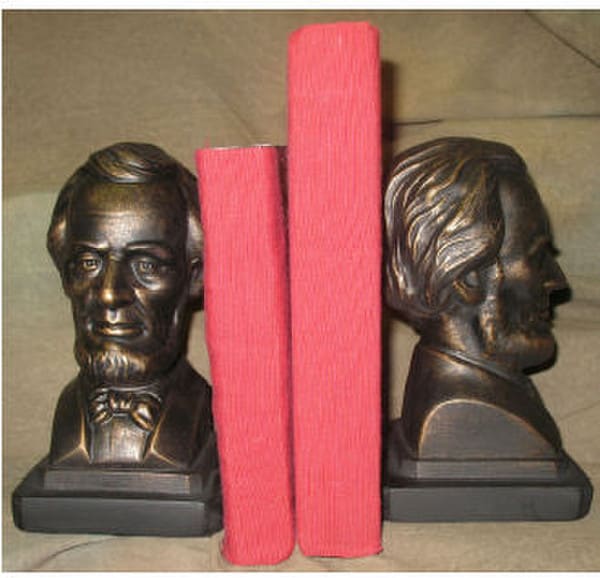 Abraham Lincoln Busts Bookend Set