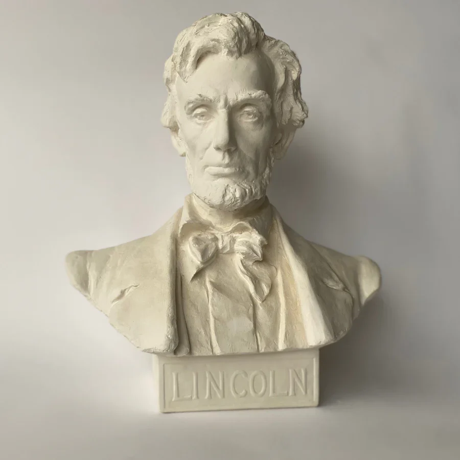 Abraham Lincoln Presidential Bust – Historic 24” Sculpture - Image 4