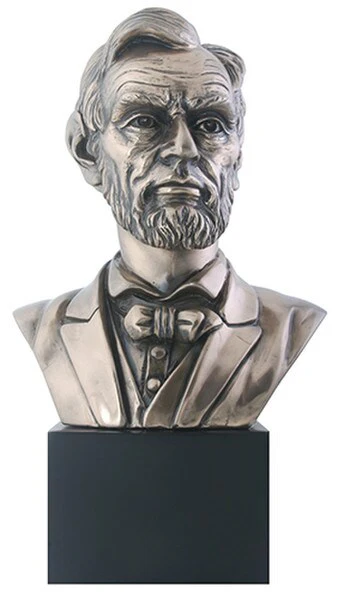 Lincoln Sculptural Bust Statue 9" Tall