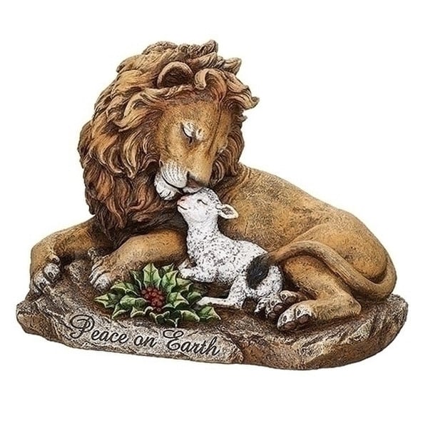 Lion and Lamb Peace On Earth Statue
