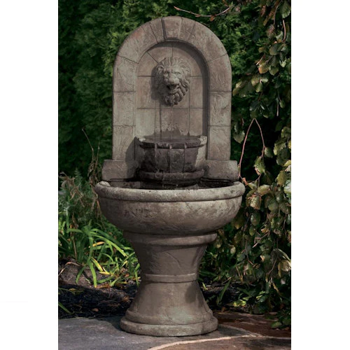 Lion Finial Garden Wall Fountain - Image 2