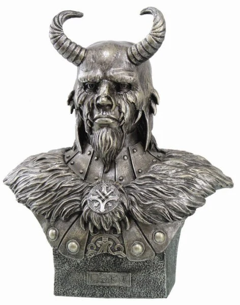 Loki Viking Sculptural Bust – Norse Mythology Collectible Statue