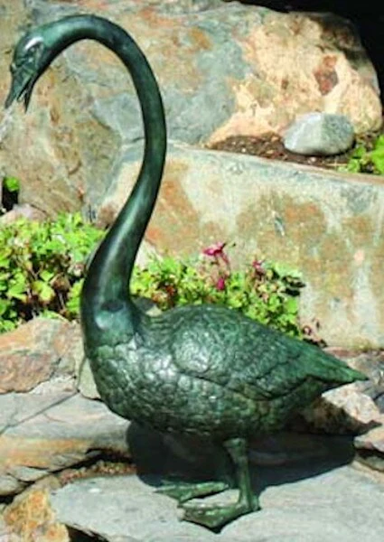 Long Neck Goose Water Feature 29 " High - Image 2