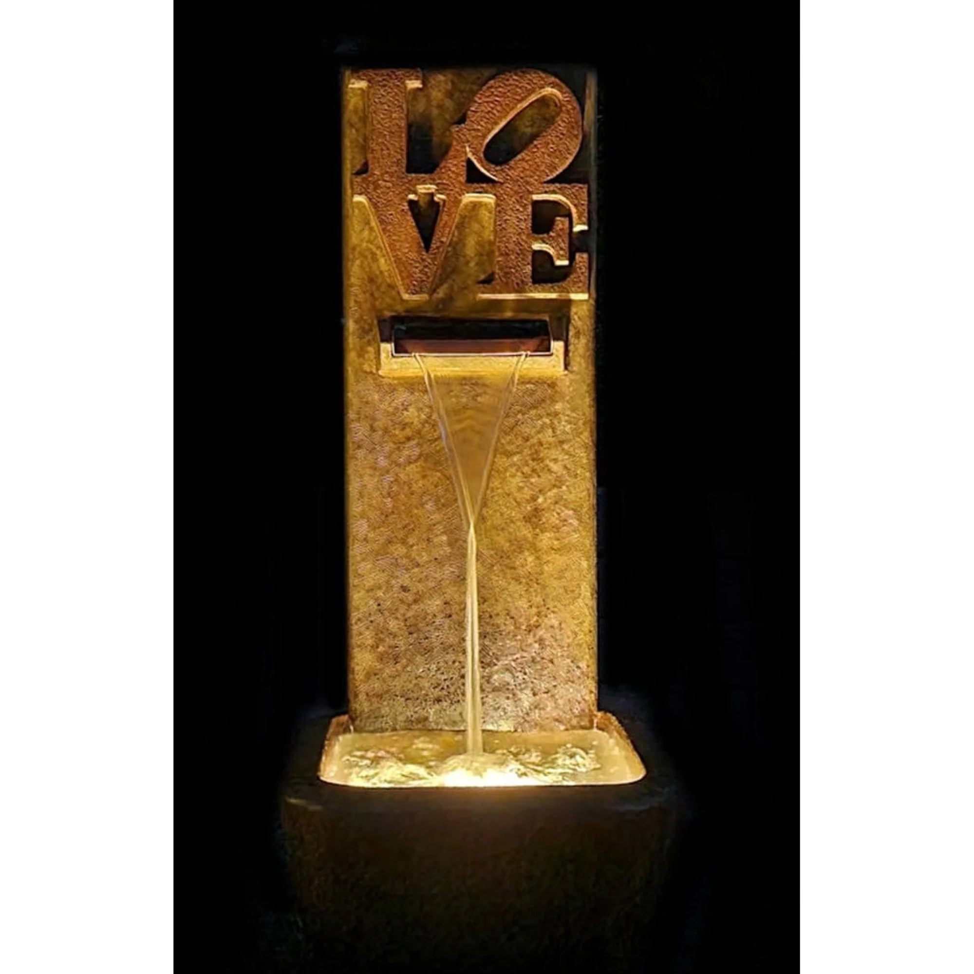 Love Wall Fountain With the Sculptural Word - Image 3