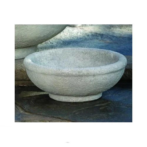 Low Bowl Planter Small Cement - Image 2