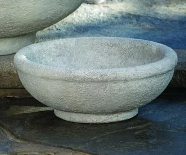 Low Bowl Planter Small Cement - Image 4