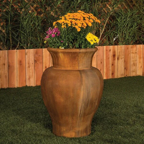 Madison Stone Outdoor Planter 31" Tall - Image 2
