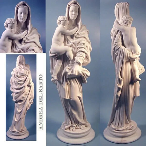 Madonna & Child 16" Andrea Del Sarto
