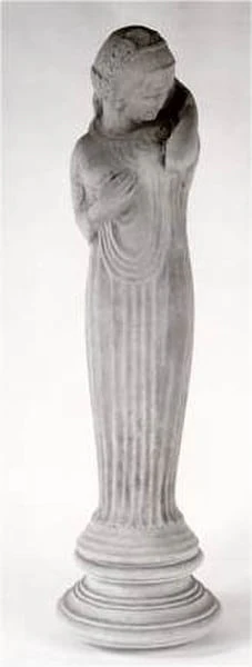 Magdalena With Base By Alfonzo Ianelli Sculpture Art Deco - Image 3