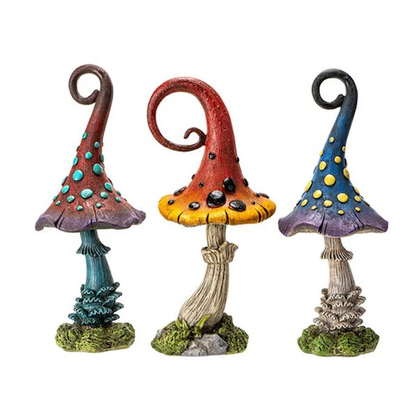 Magic Mushrooms Sculptures Set of Three