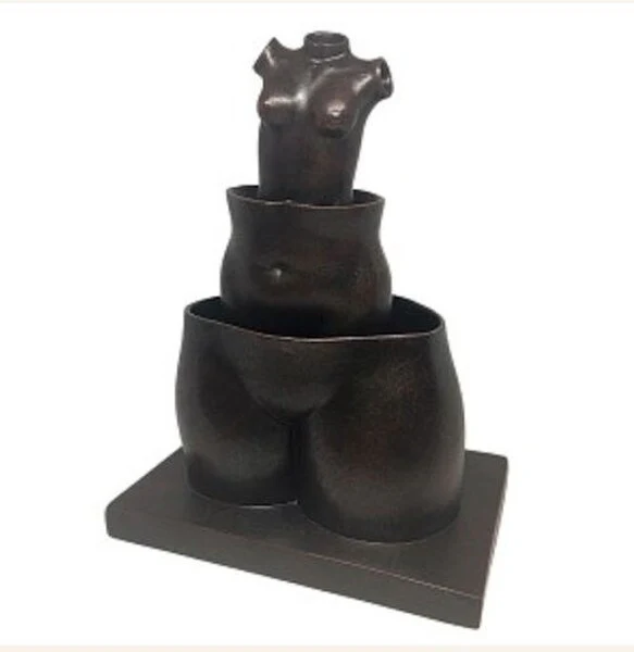 Magritte Female Nude Torso Statue Surreal