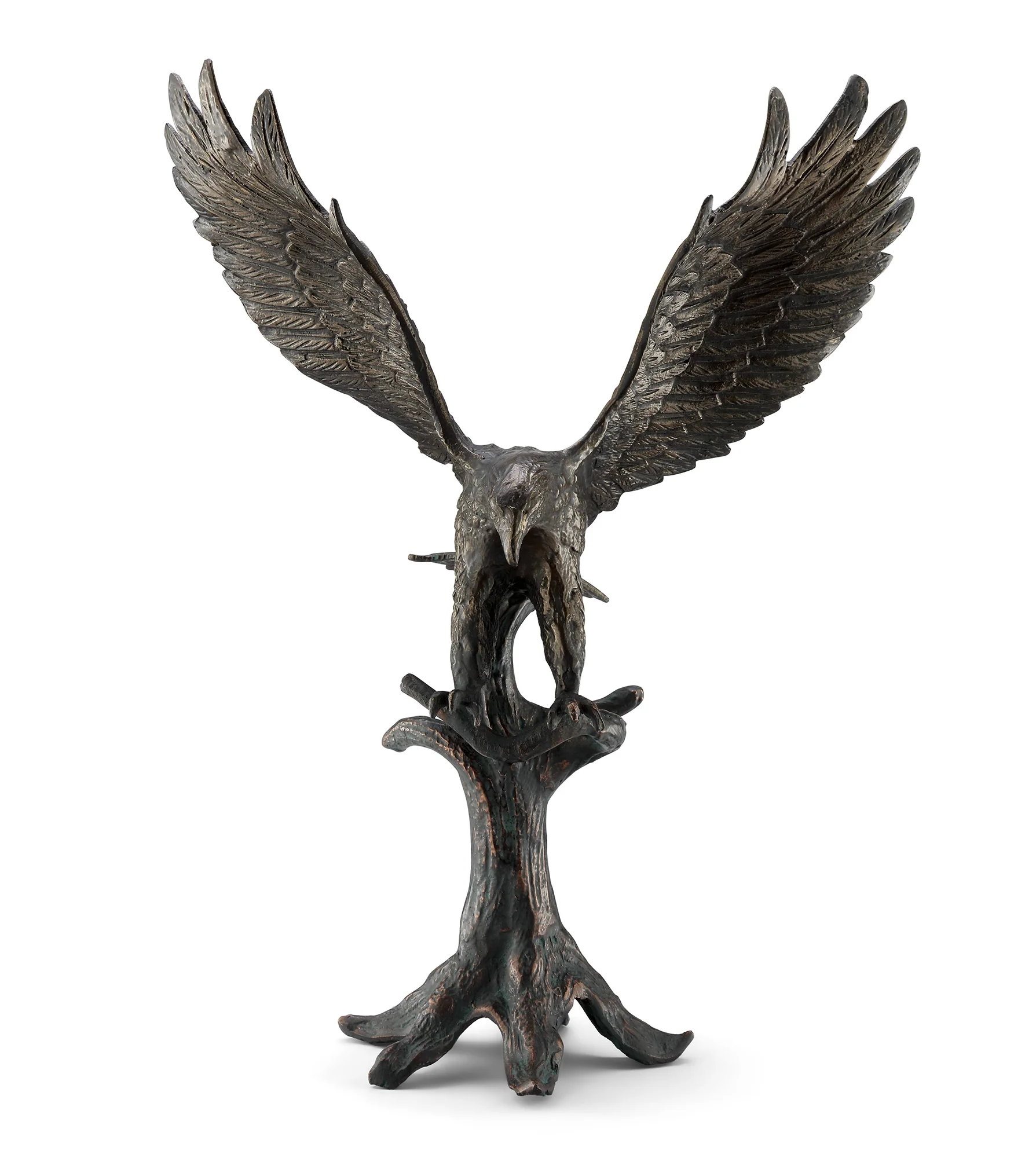 Majestic Landing Eagle Garden Sculpture – Aluminum 23.5" H - Image 2