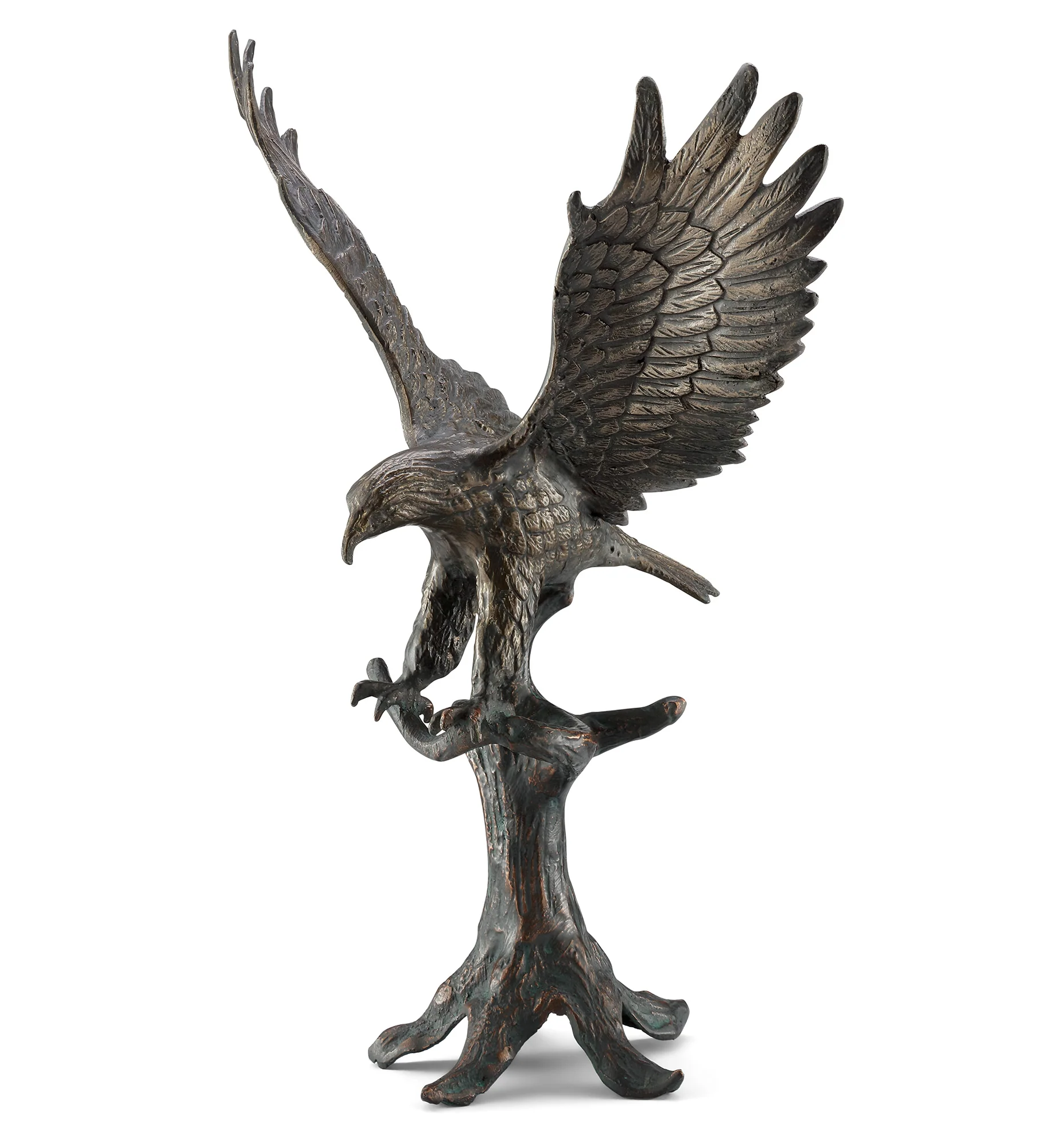 Majestic Landing Eagle Garden Sculpture – Aluminum 23.5" H - Image 3