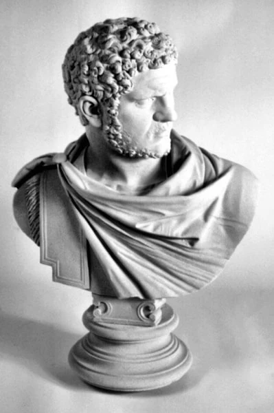 Marcus Caracalla Roman Emperor Sculptural Bust 28" H