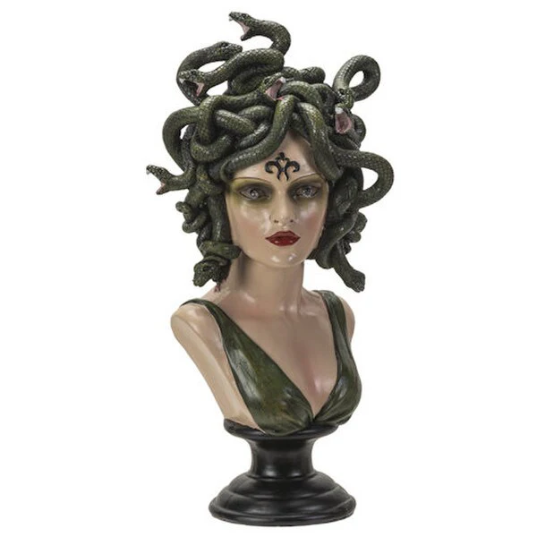 Medusa Bust with LED Lighted Eyes Statue - Image 2