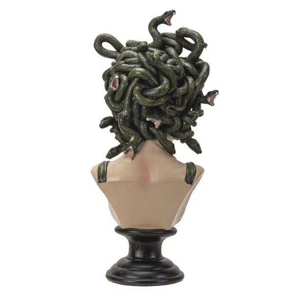 Medusa Bust with LED Lighted Eyes Statue - Image 3